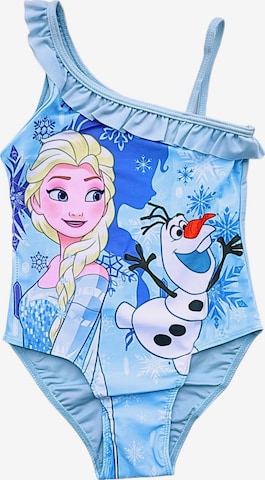 Disney Frozen Badeanzug in Blau: Vorderseite