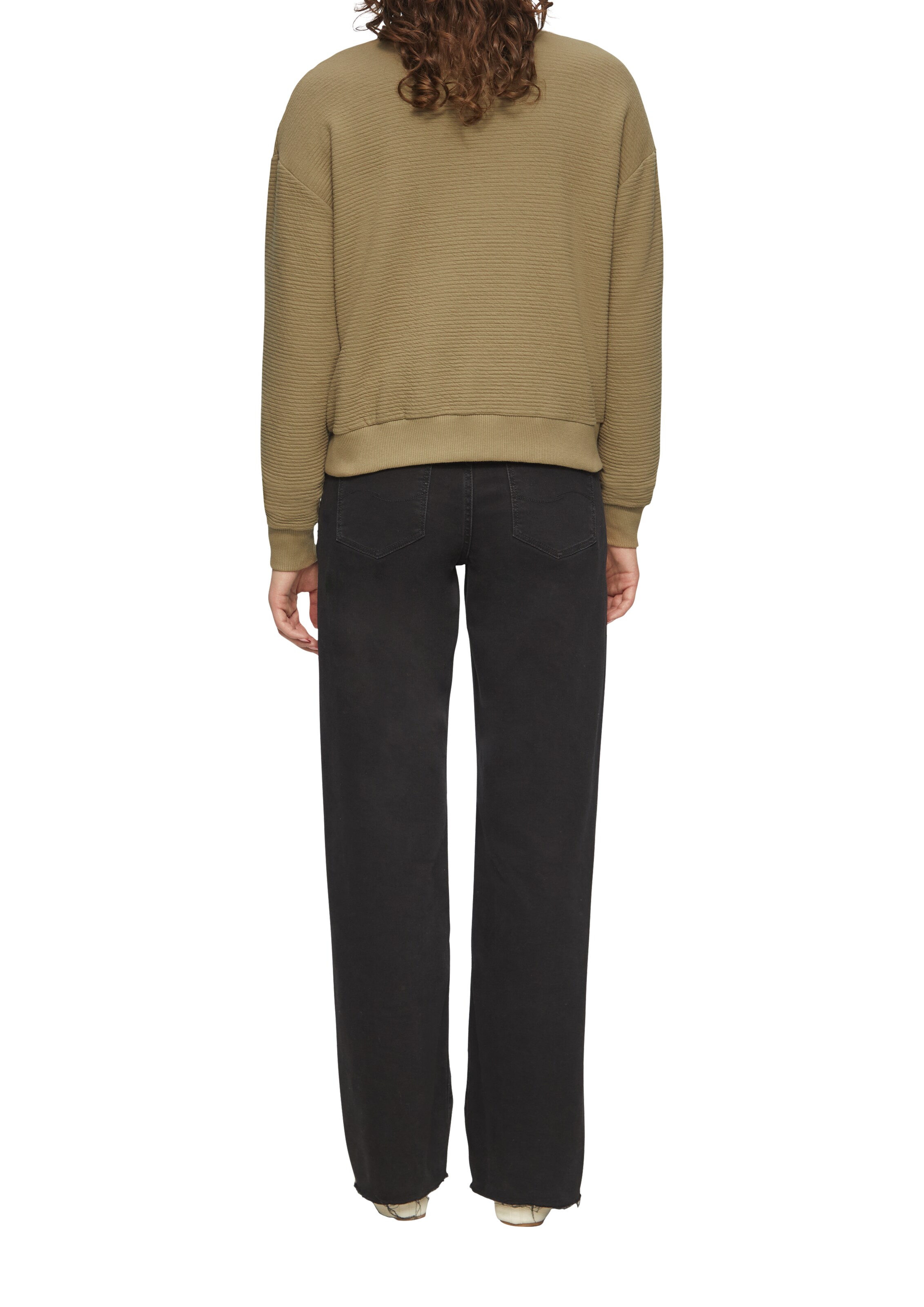 QS Bluza rozpinana w kolorze zielony