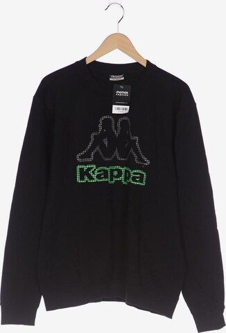 KAPPA Sweatshirt & Zip-Up Hoodie in XL in Black: front