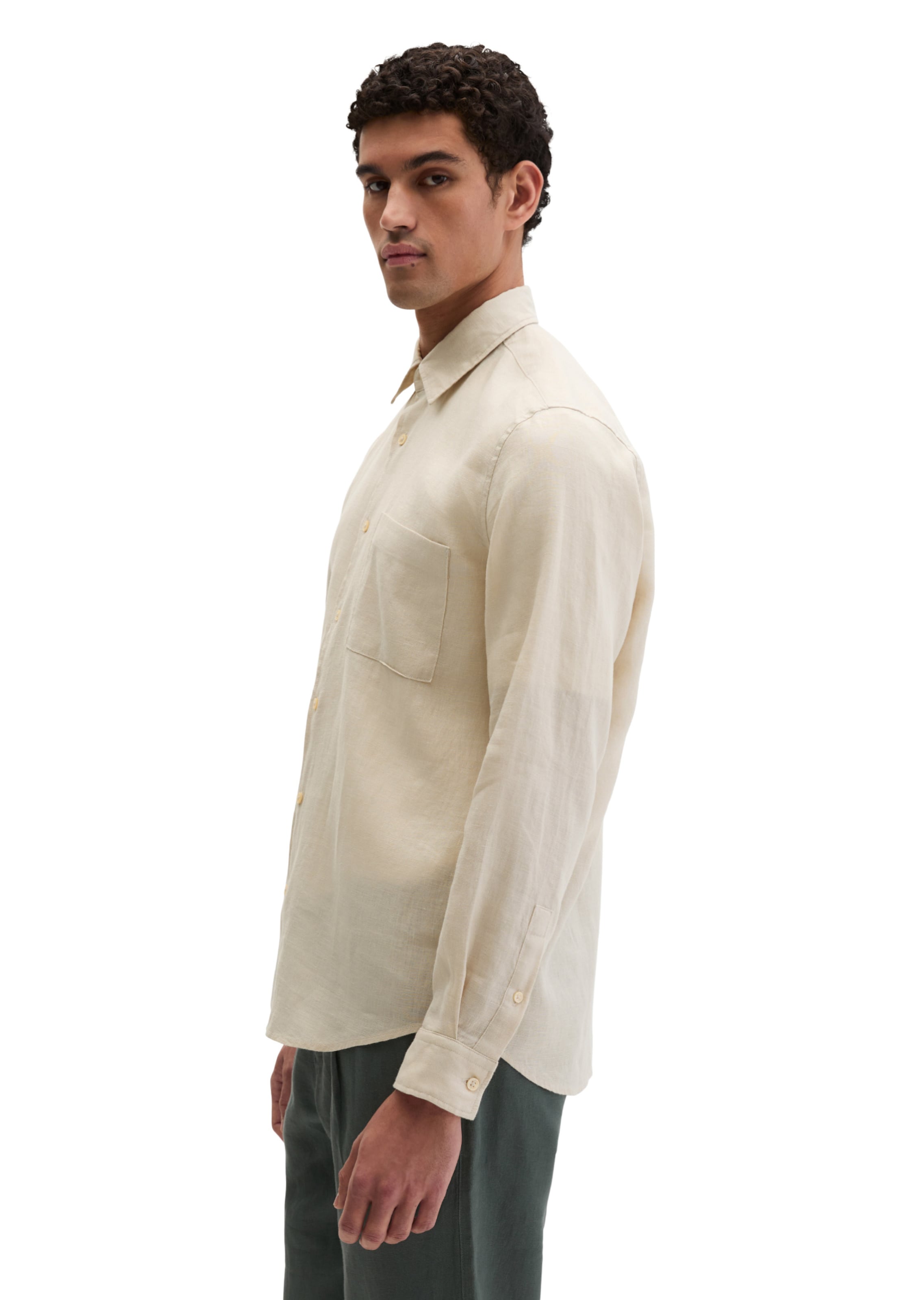 Marc O'Polo Regular Fit Hemd in Beige