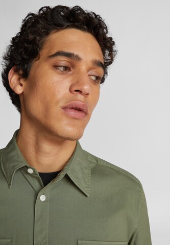 North Sails Regular fit Button Up Shirt 'Popeline' in Green