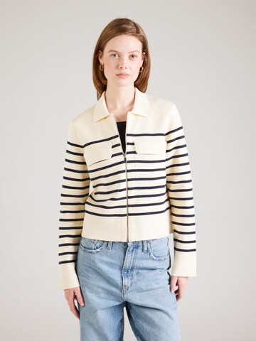 Rich & Royal Strickjacke in Weiß: Vorderseite