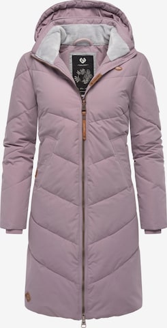 Ragwear Winter Coat 'Rebelka' in Purple: front