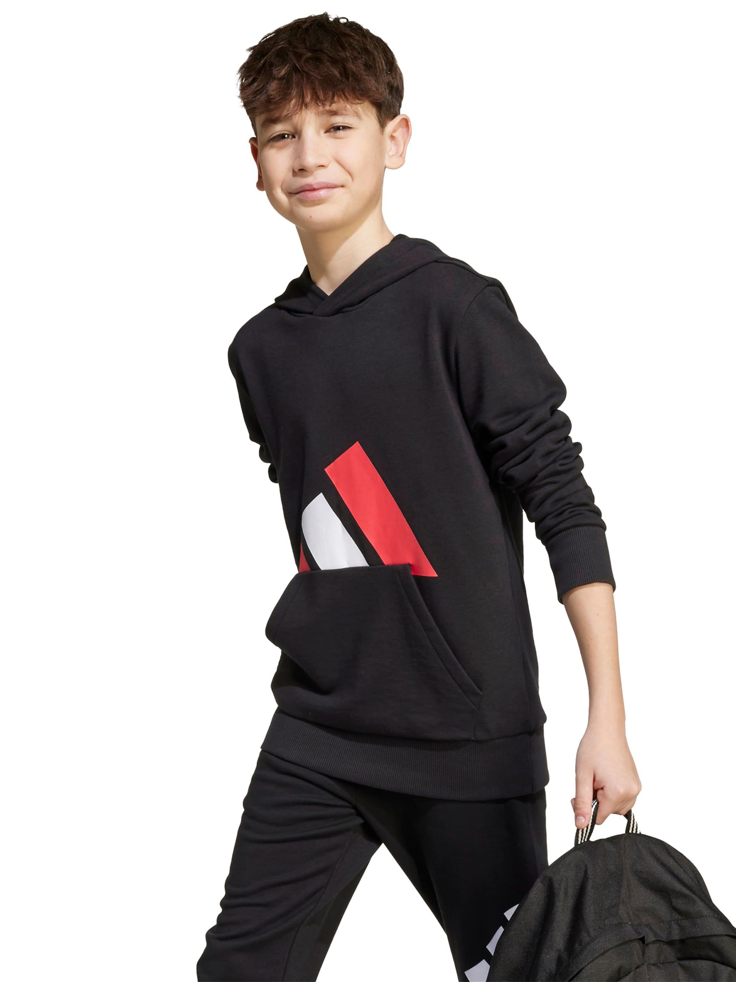 Felpa sportiva 'Essentials' di ADIDAS SPORTSWEAR in nero: frontale