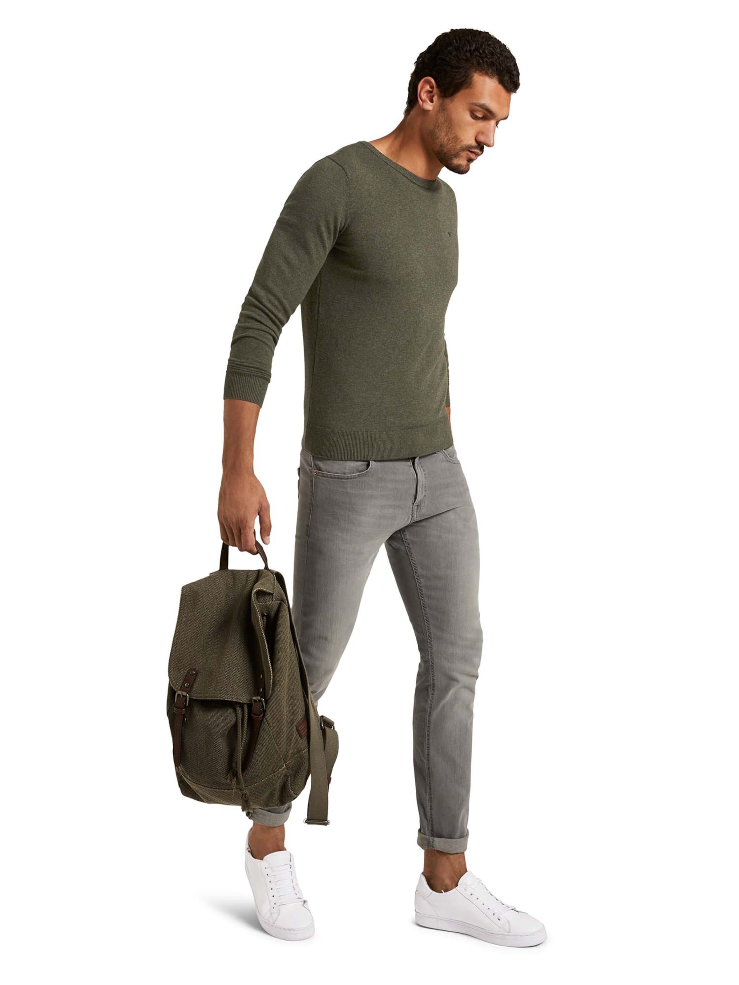 TOM TAILOR Klasický střih Svetr – zelená