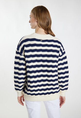 DreiMaster Maritim Sweater 'Grassland' in Blue