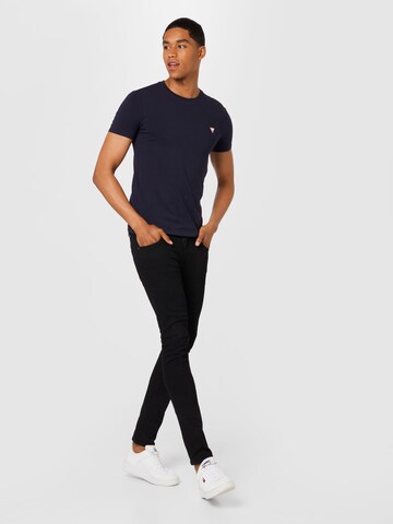 GUESS - Camiseta en azul