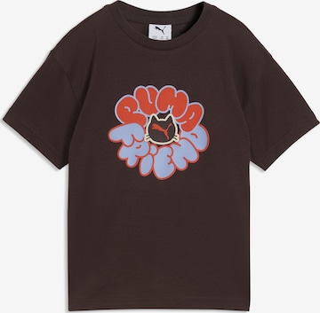 T-Shirt fonctionnel PUMA en marron : devant