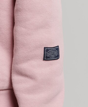 Superdry Sweatshirt 'VINTAGE VL NARRATIVE HOOD' in Roze