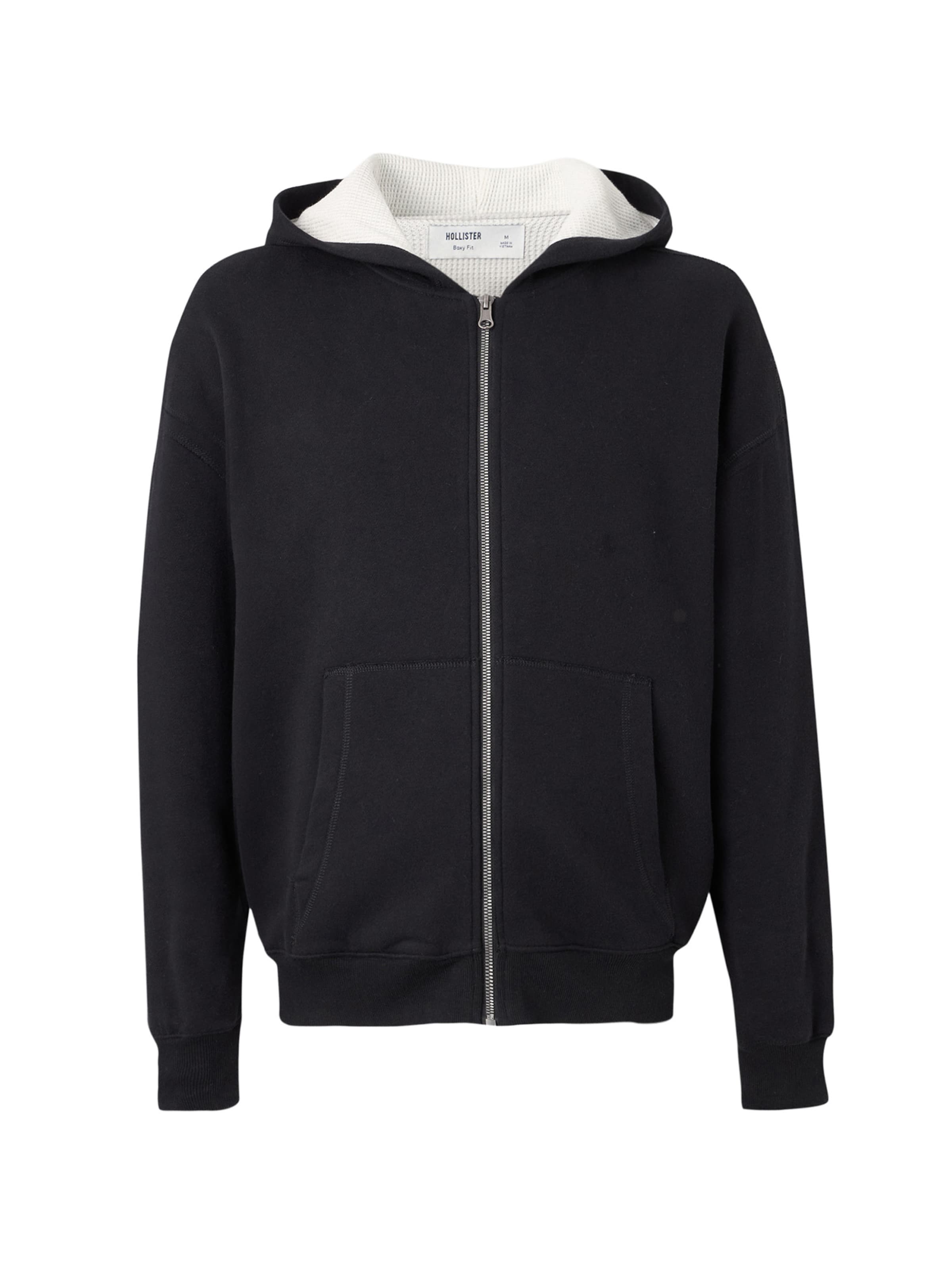 HOLLISTER Bluza rozpinana w kolorze czarny: przód