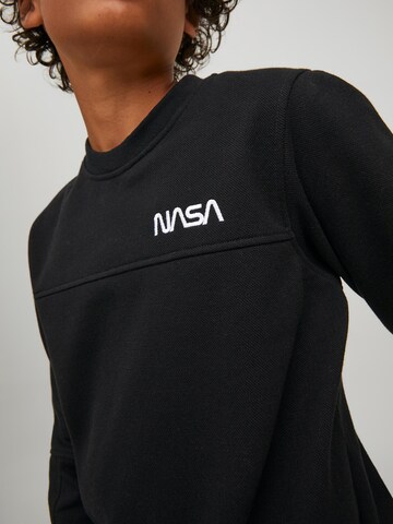 Jack & Jones Junior Sweatshirt 'Nasa' in Black