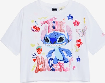balta Desigual Marškinėliai 'Stitch': priekis