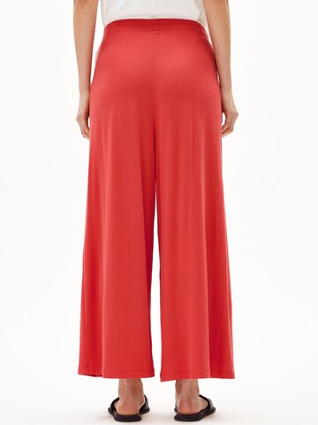 ARMEDANGELS Wide leg Pantalon 'Kaaro Lini' in Oranje: voorkant