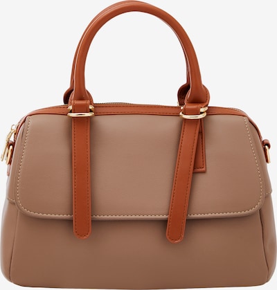 Borsa a mano Usha di colore beige scuro / cognac, Visualizzazione prodotti