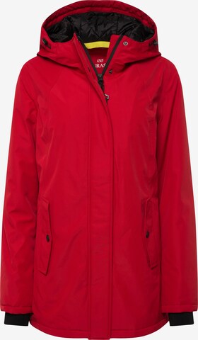 Veste fonctionnelle LAURASØN en rouge : devant