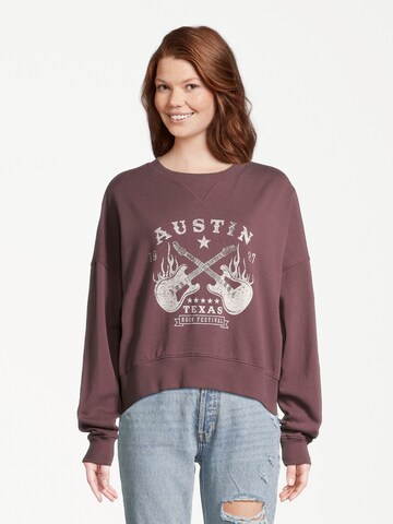 AÉROPOSTALE Sweatshirt i röd: framsida