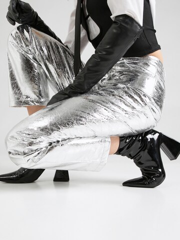 Warehouse Regular Trousers in Silver