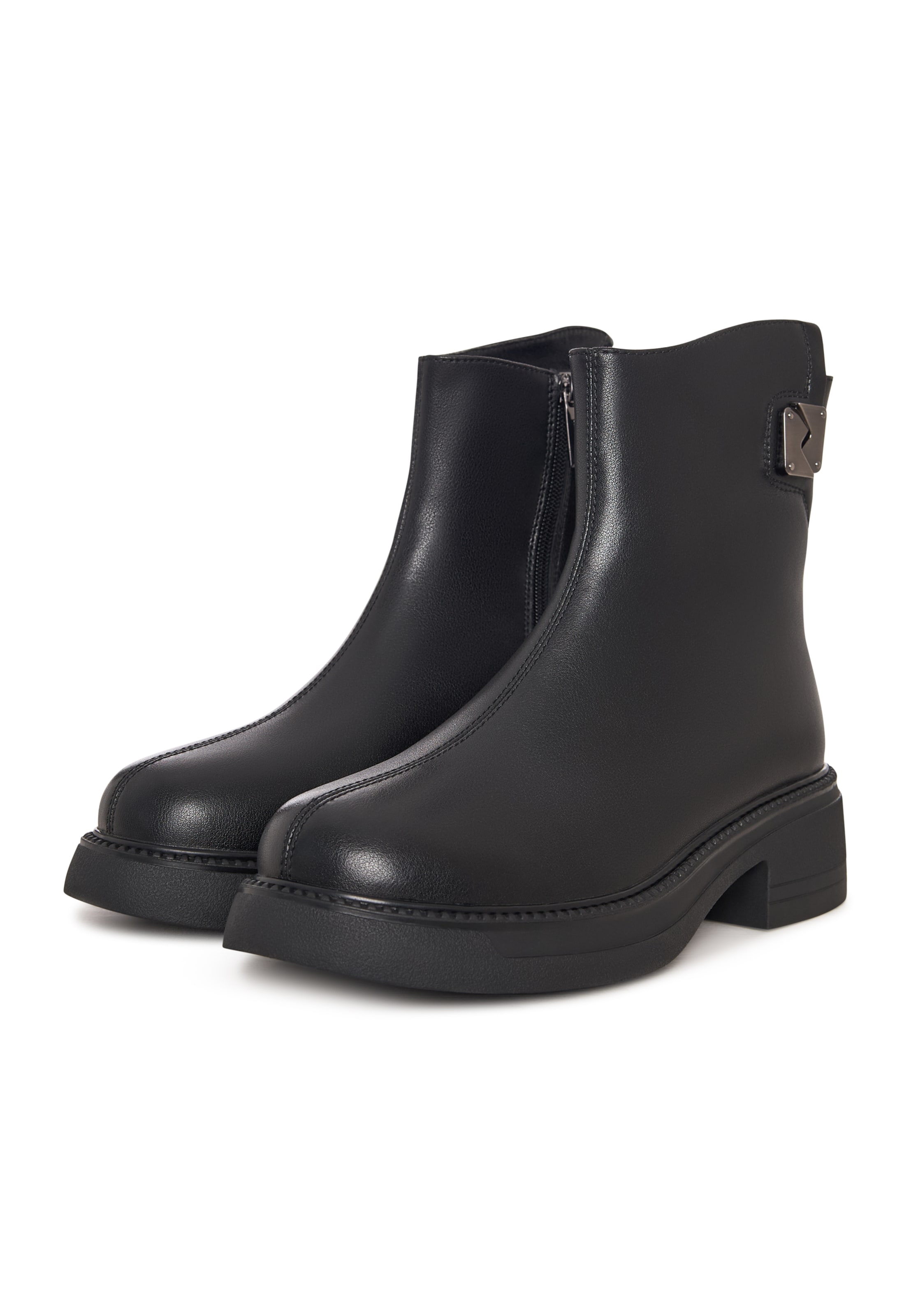 CESARE GASPARI Stiefelette in Schwarz