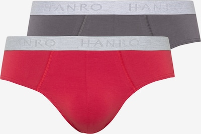 Hanro Slip en gris / rouge, Vue avec produit