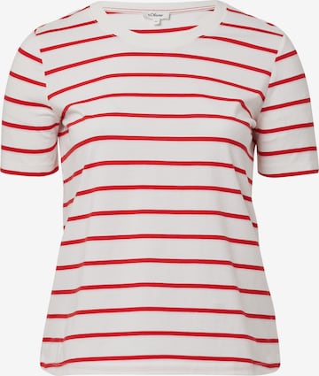 T-shirt s.Oliver Red Label Plus en beige : devant