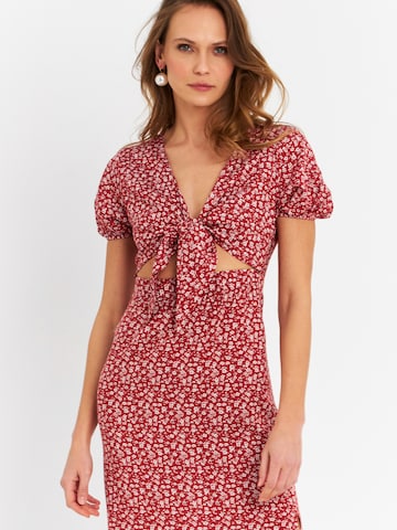 sarkans Cool & Sexy Vasaras kleita