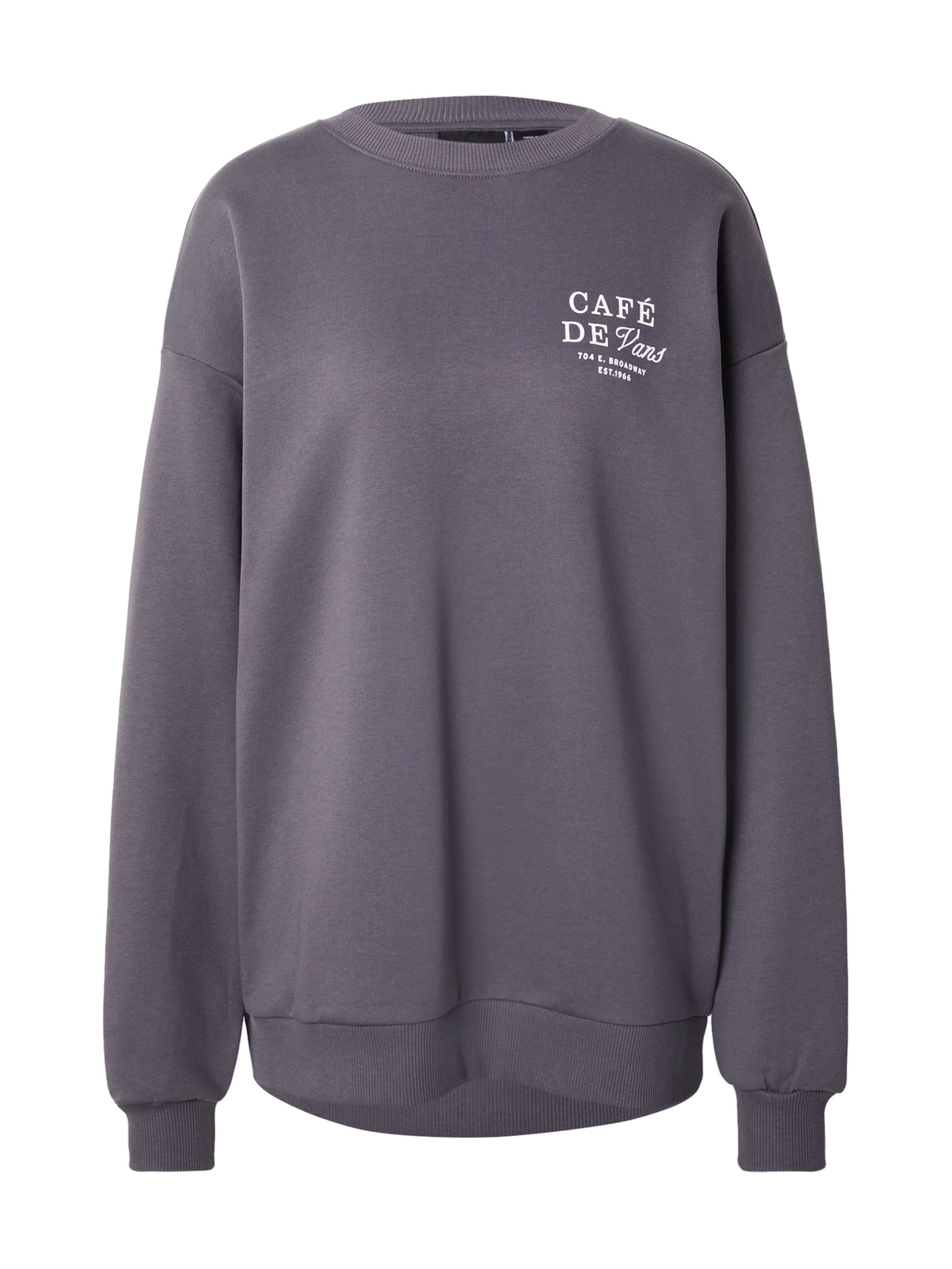 VANS Sweatshirt 'CAFE' in Grau: Vorderseite