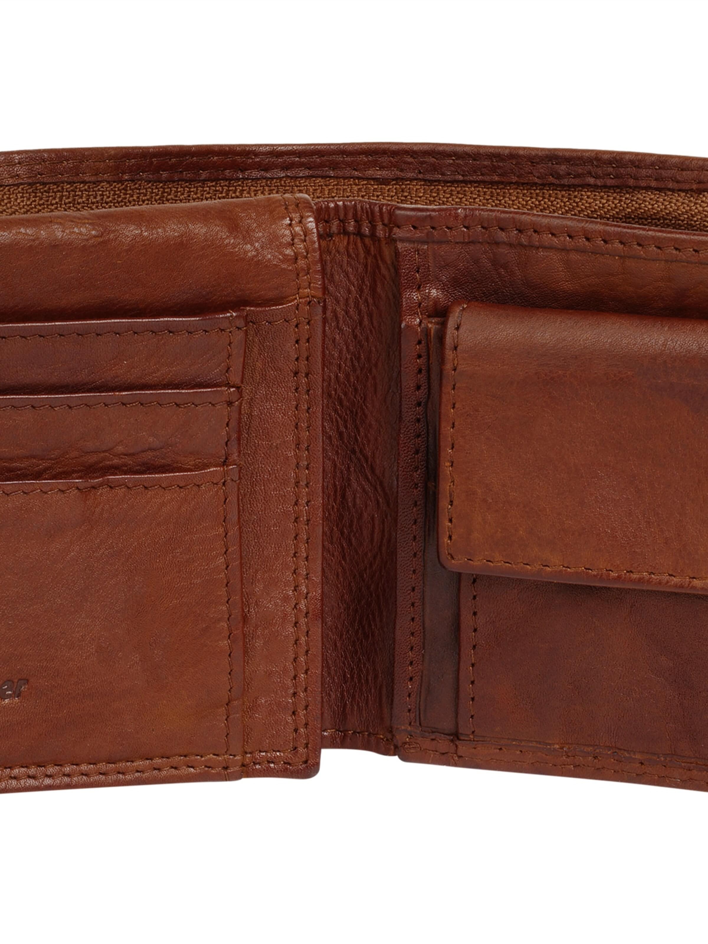 Porte-monnaies piké en marron