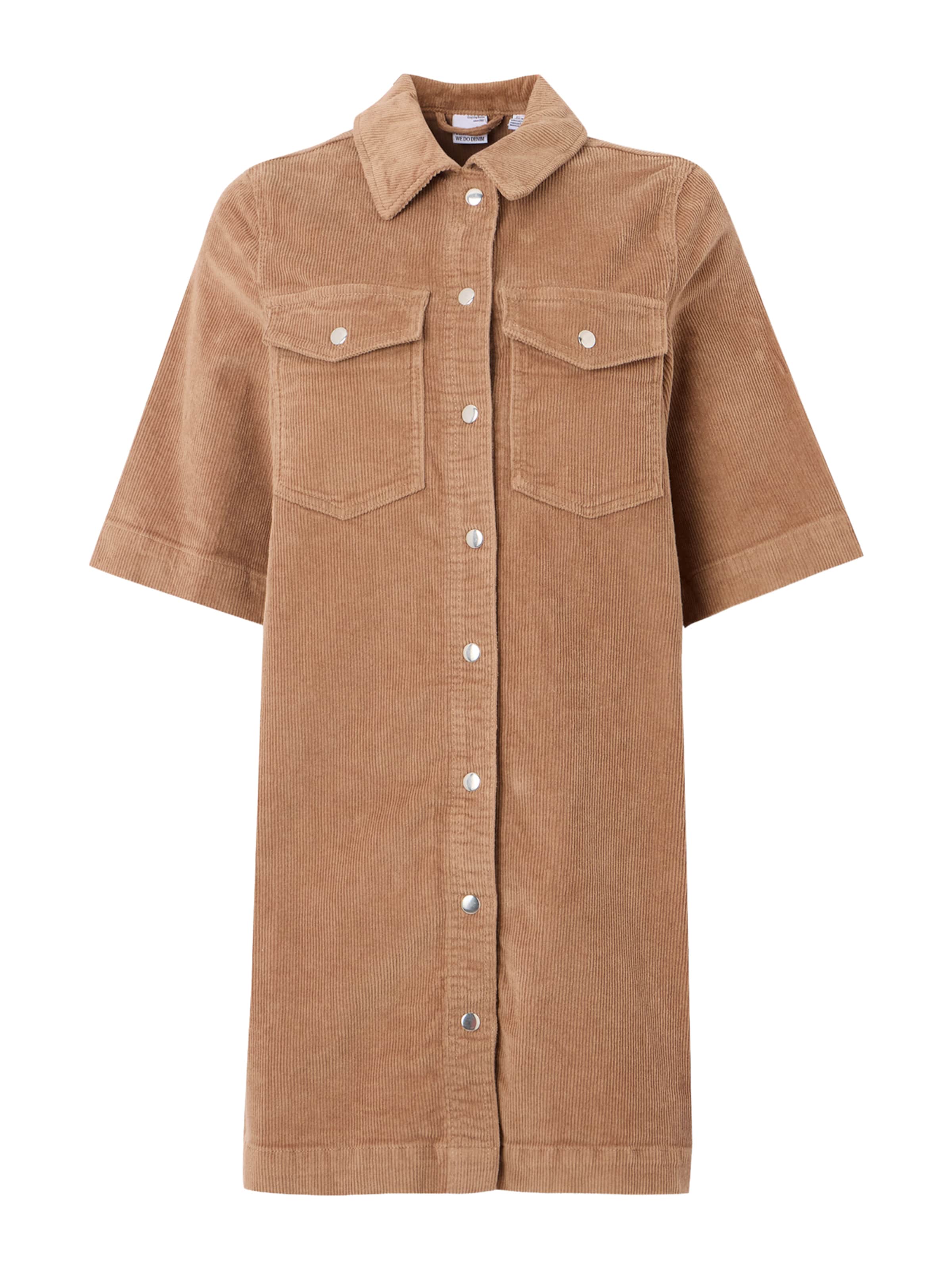 VERO MODA Shirt dress in Brown: front