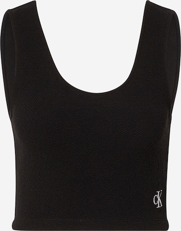 Calvin Klein Jeans - Top en negro: frente