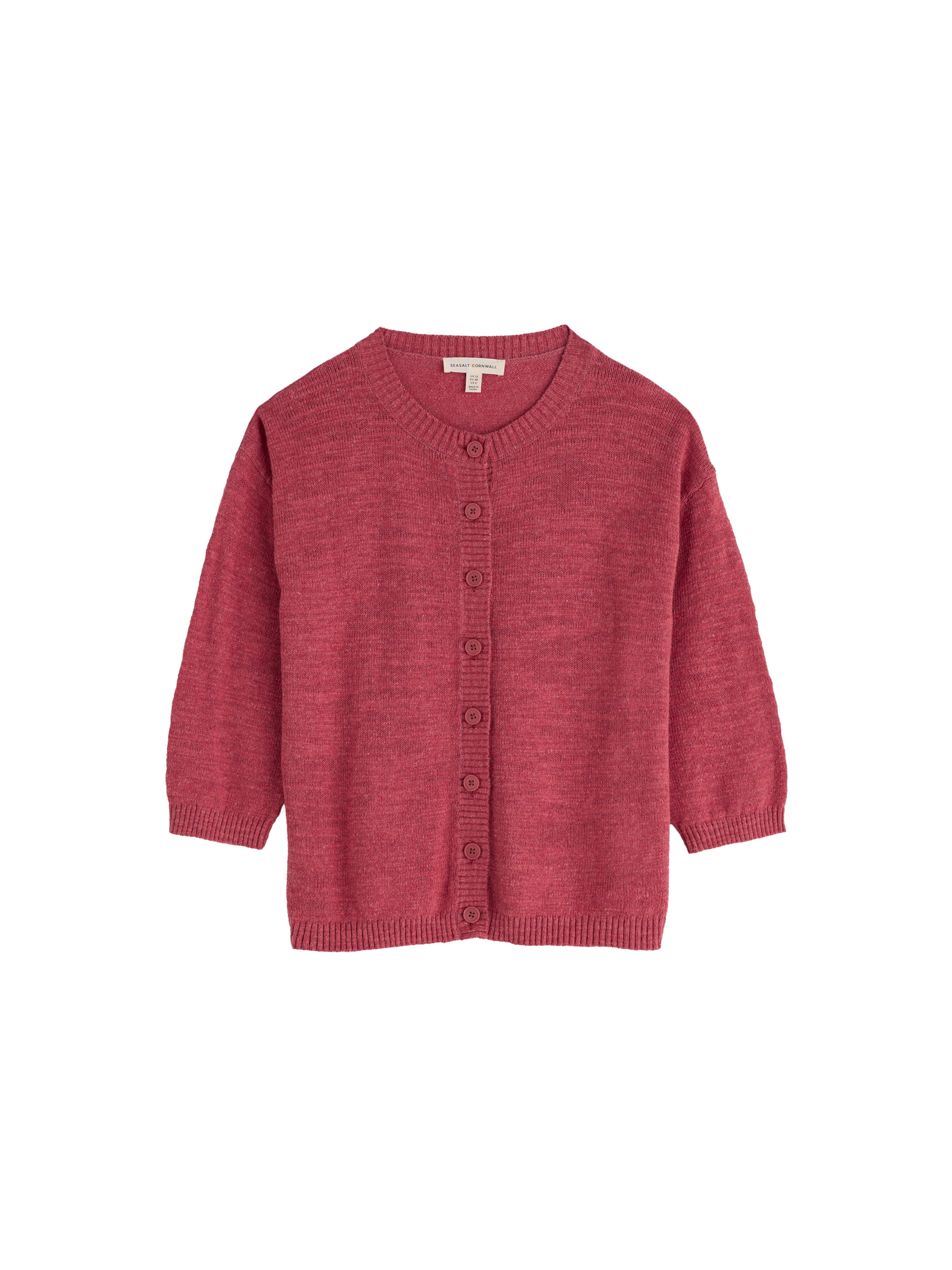 Cardigan 'Pentire Steps' Seasalt Cornwall en rouge : devant