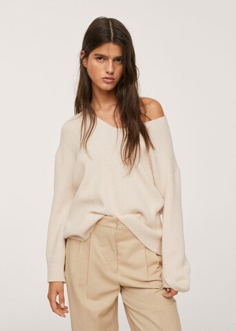 MANGO Pullover 'Boop' in Beige: predná strana