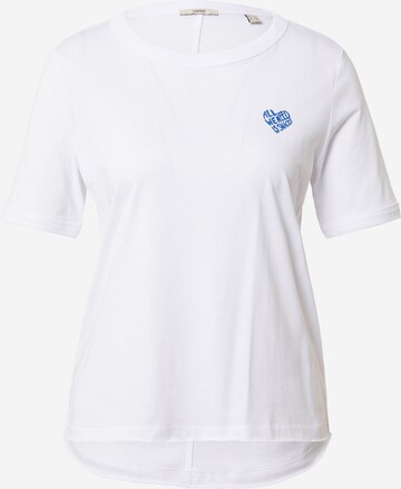 T-shirt ESPRIT en blanc : devant