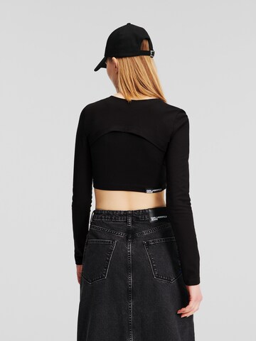 juoda KARL LAGERFELD JEANS Marškinėliai