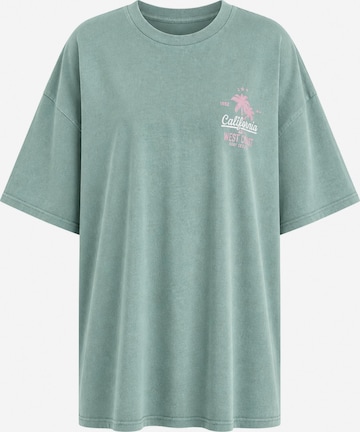 Worldclassca Oversizeshirt 'California' in Grün: Vorderseite