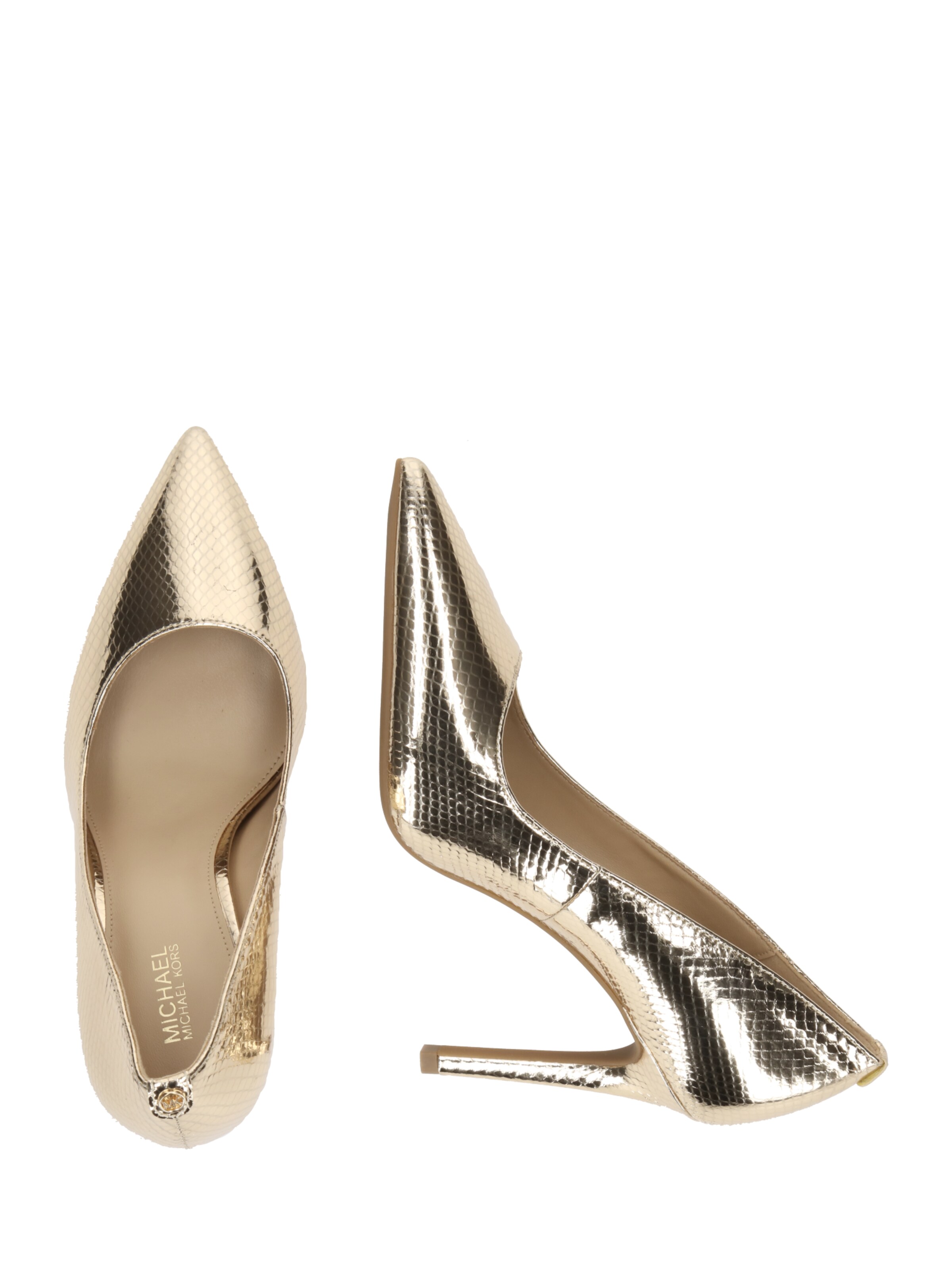 zelts MICHAEL Michael Kors Augstpapēžu kurpes 'ALINA'