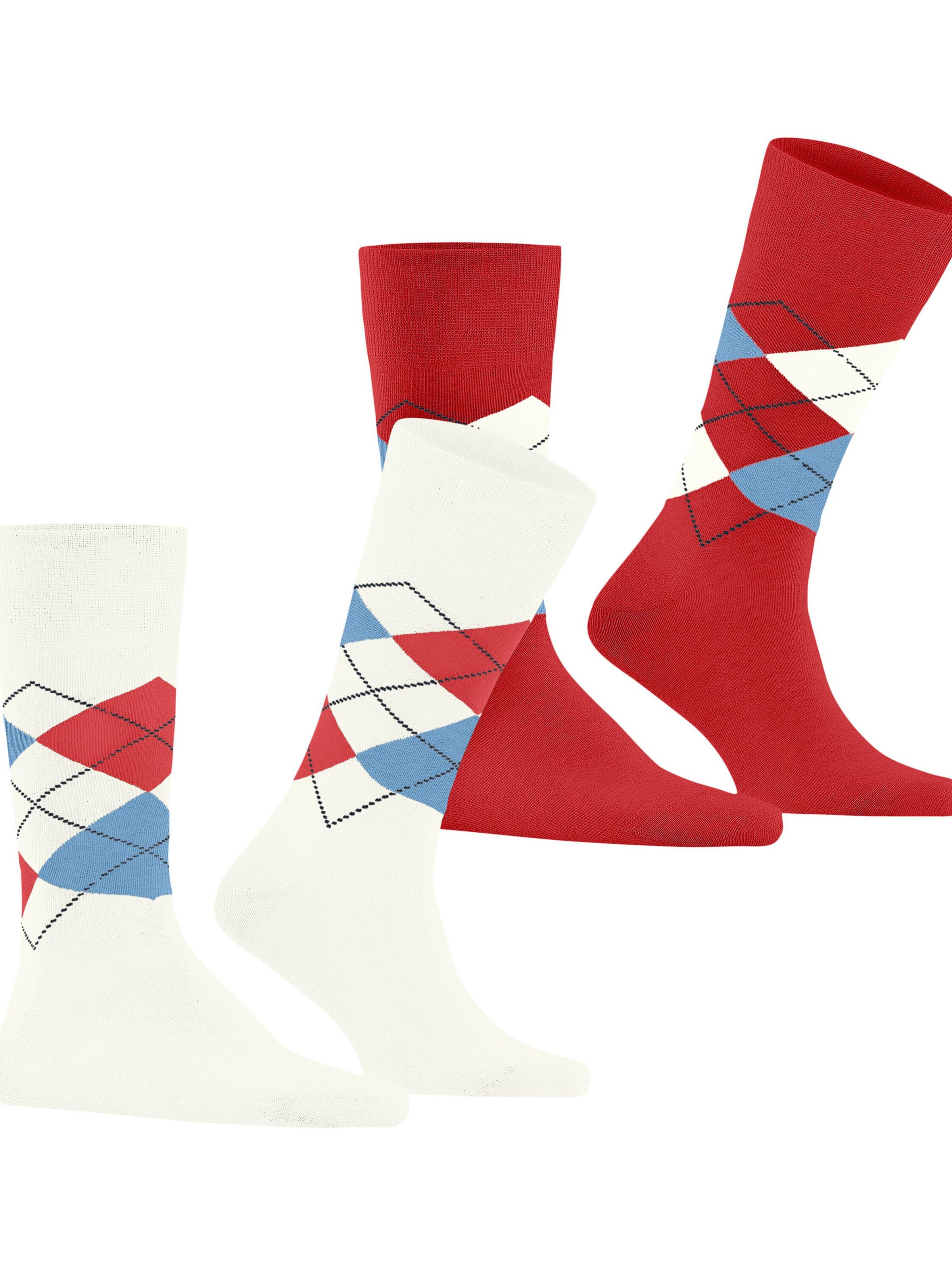 BURLINGTON Socks 'Everyday Argyle' in White