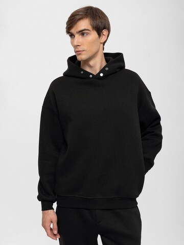 Sweat-shirt Antioch en noir : devant