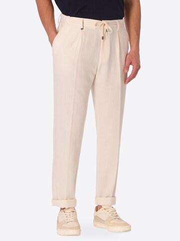 Distretto12 - regular Pantalón plisado 'T. TRIFOGLIO' en beige