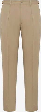 regular Pantaloni con piega frontale di Boggi Milano in beige: frontale