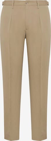 Regular Pantalon à plis Boggi Milano en beige : devant