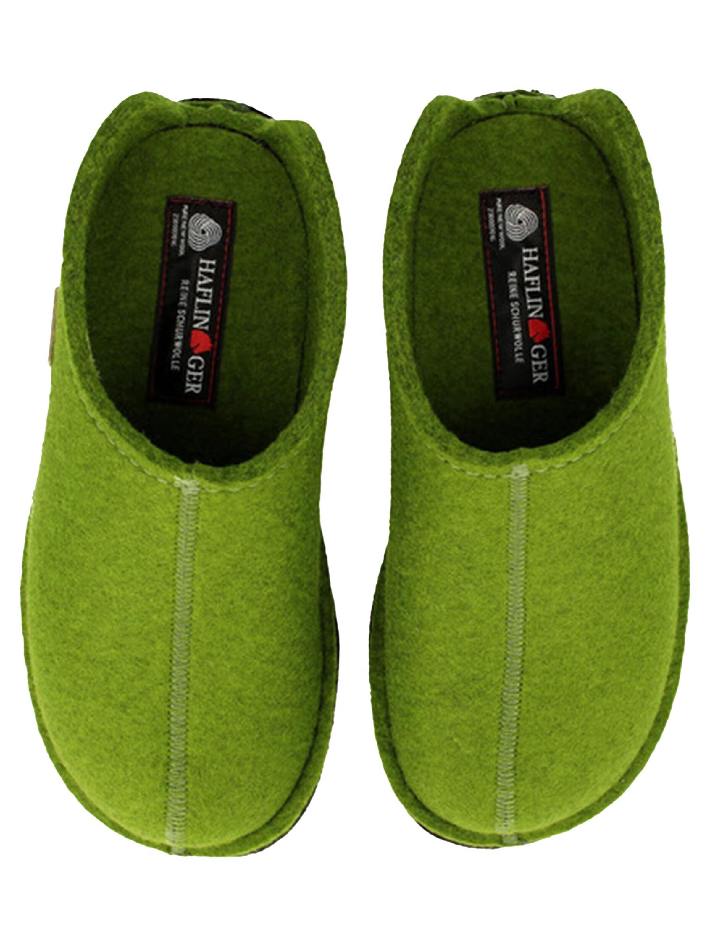 HAFLINGER Slippers 'Flair Smily' in Green