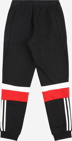 ADIDAS SPORTSWEAR Дънки Tapered Leg Спортен панталон 'Tiberio' в черно