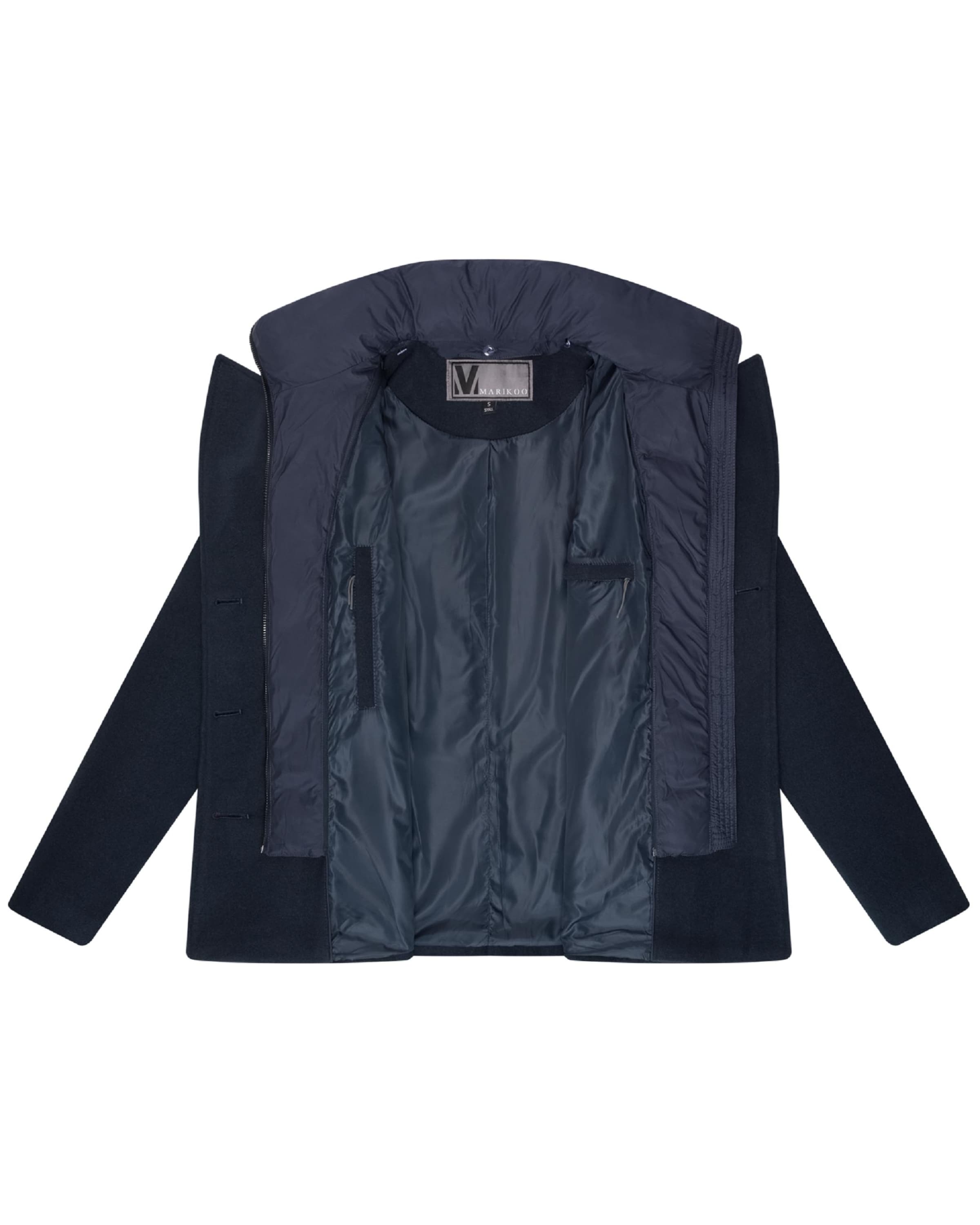 MARIKOO Płaszcz przejściowy w kolorze niebieski