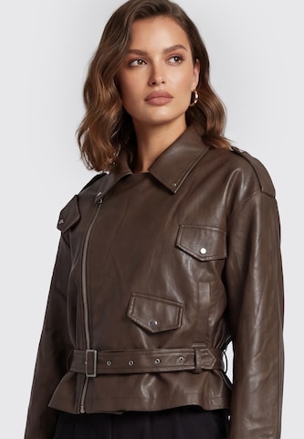 Veste mi-saison faina en marron