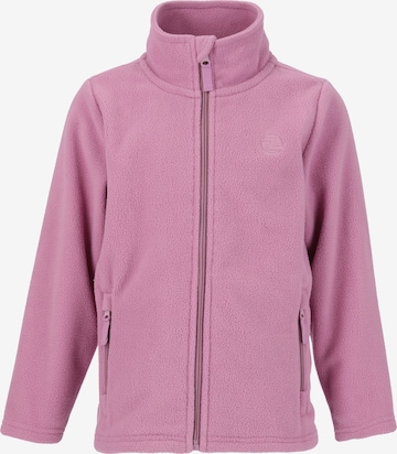 ZigZag Athletic Fleece Jacket 'Zap' in Purple: front