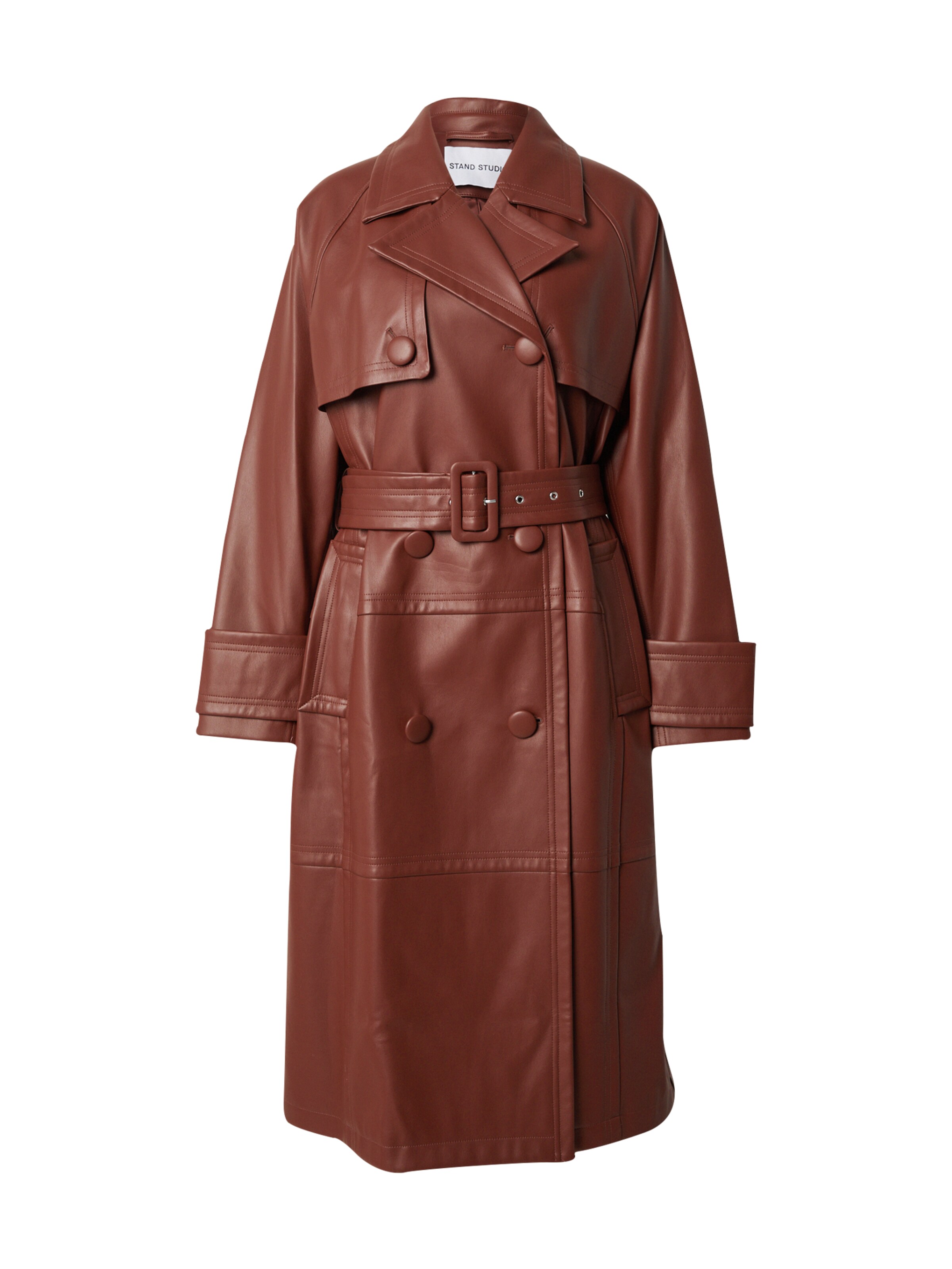 brūns STAND STUDIO Starpsezonu mētelis 'Betty': no priekšpuses