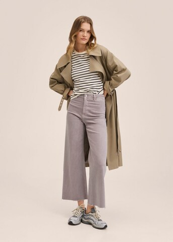 MANGO Wide leg Jeans 'Catherin' in Grey