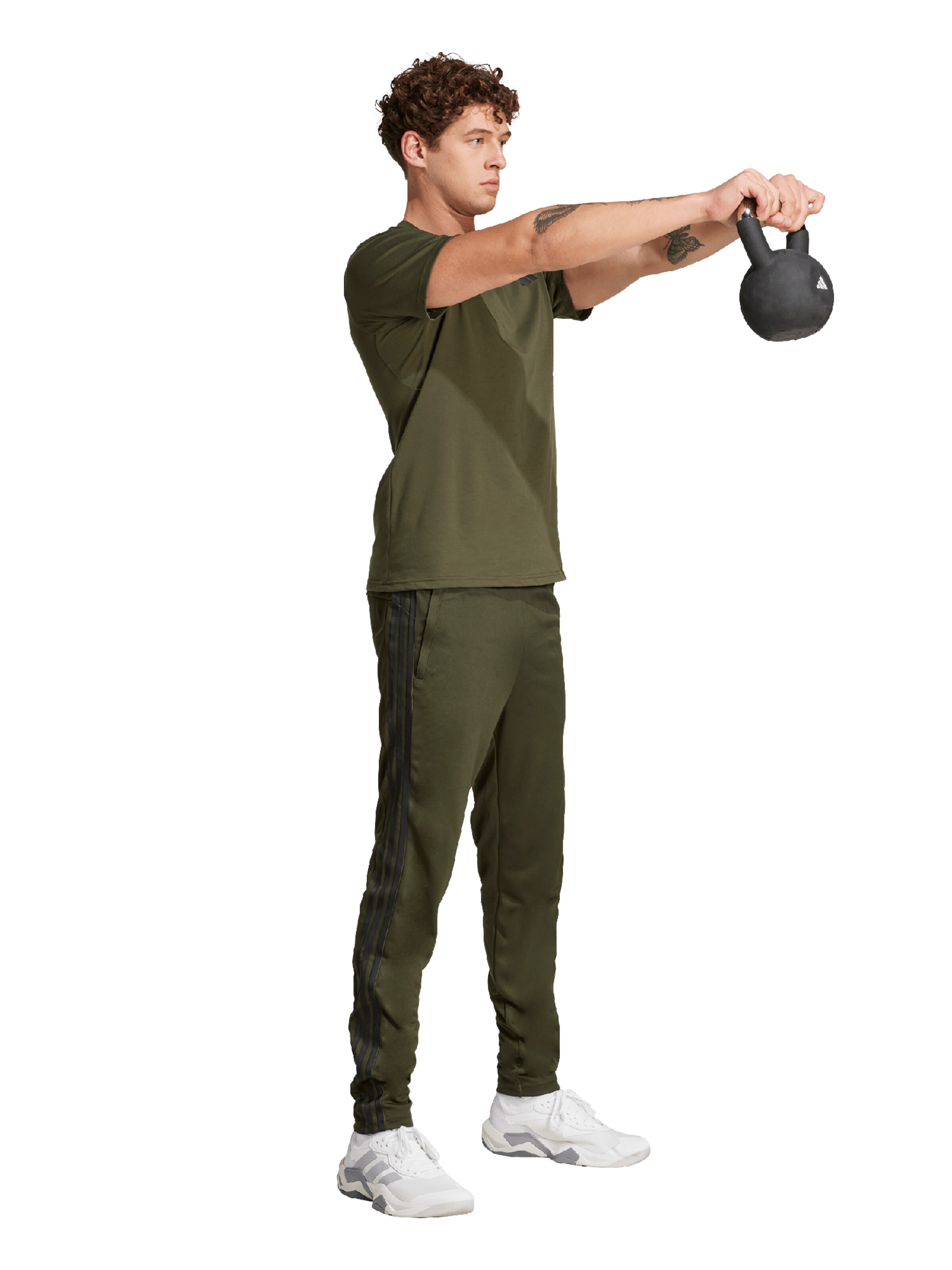 ADIDAS PERFORMANCE Конический (Tapered) Спортивные штаны 'Essentials' в Зеленый