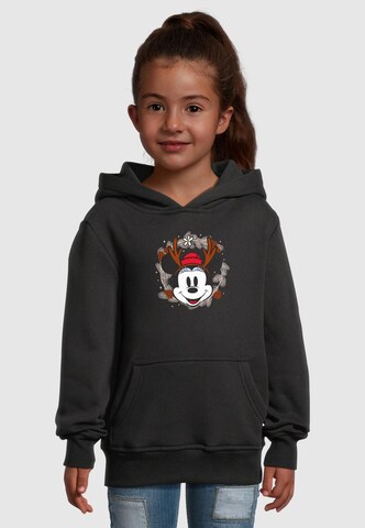 ABSOLUTE CULT Sweatshirt 'Minnie Mouse - Reindeer Wreath' in Black: front