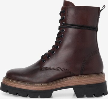 TAMARIS Lace-up bootie in Brown